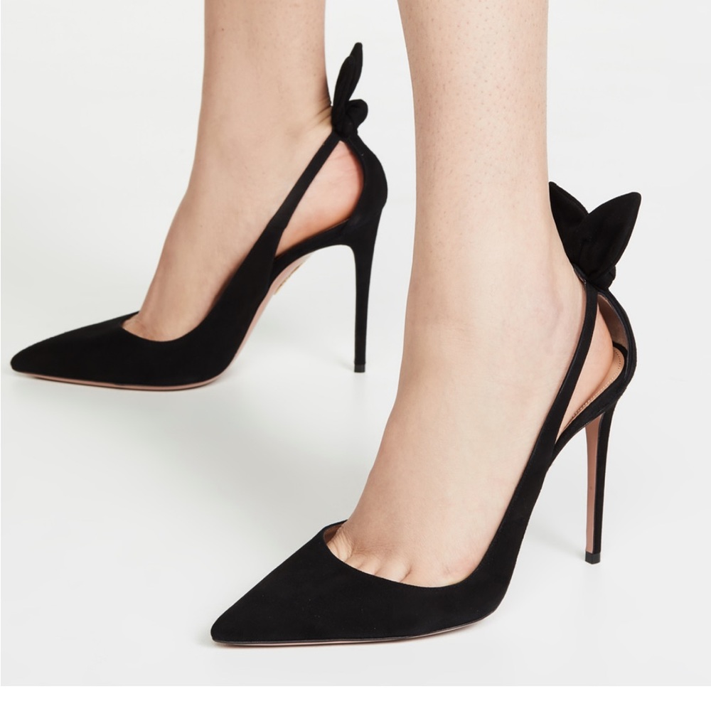 Aquazurra Bow Tie Pumps 105mm